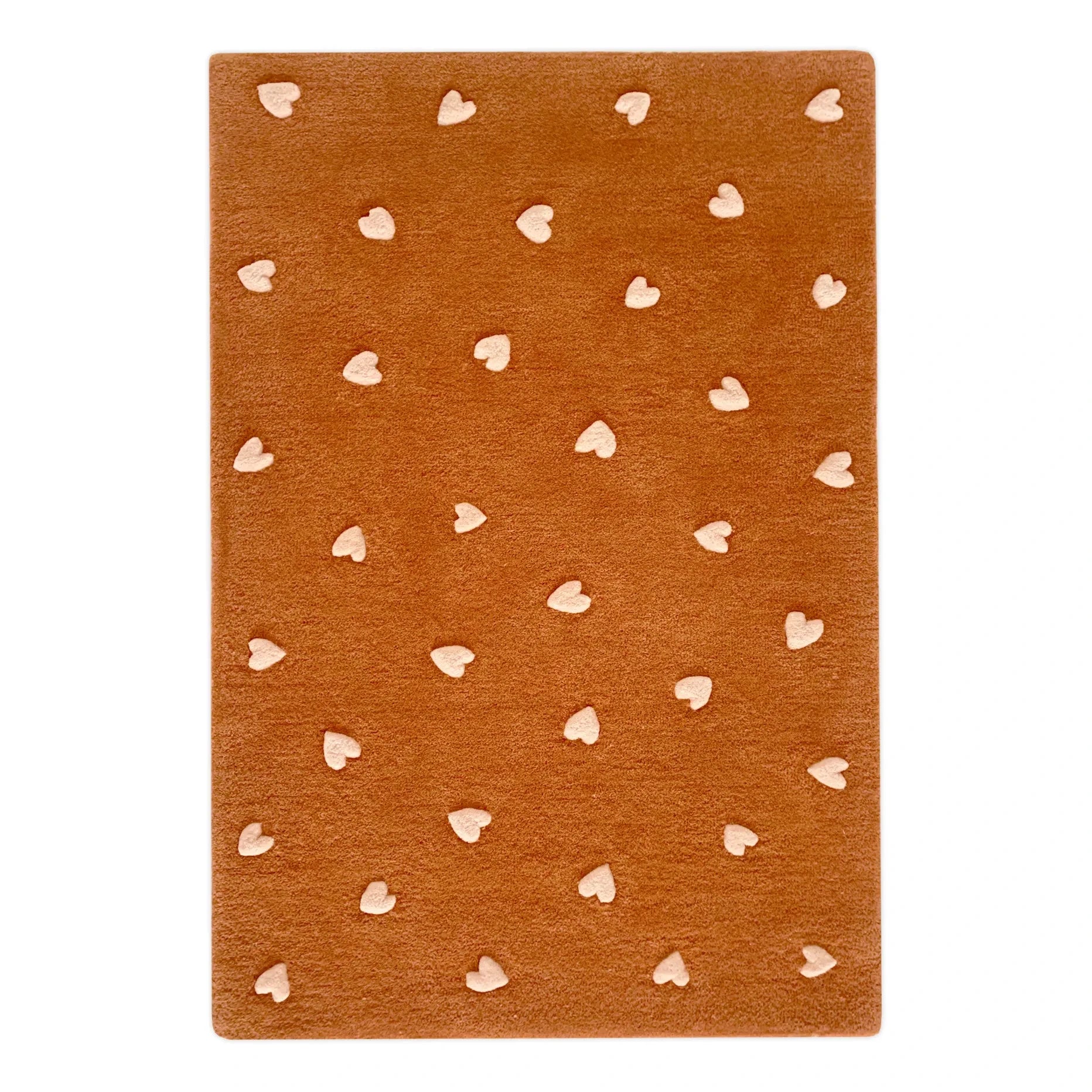 Maison Deux - Wool Heart Rug | Brown