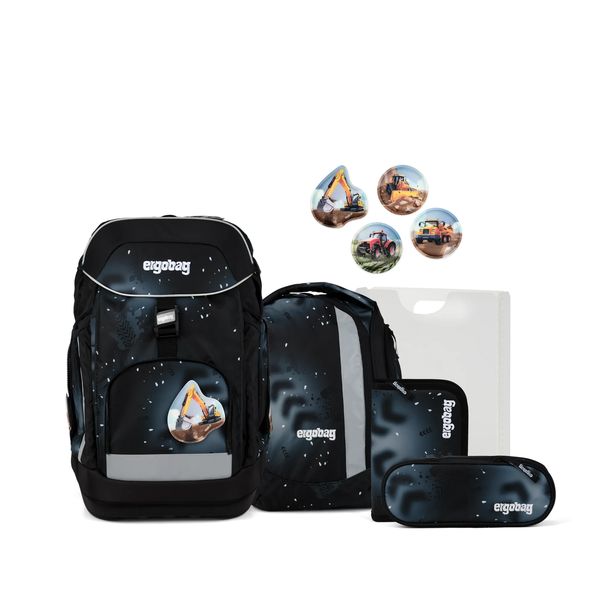 Ergobag - School Backpack Set Maxi Cementbear