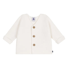 Petit Bateau - Barby Organic Cotton Cardigan | White