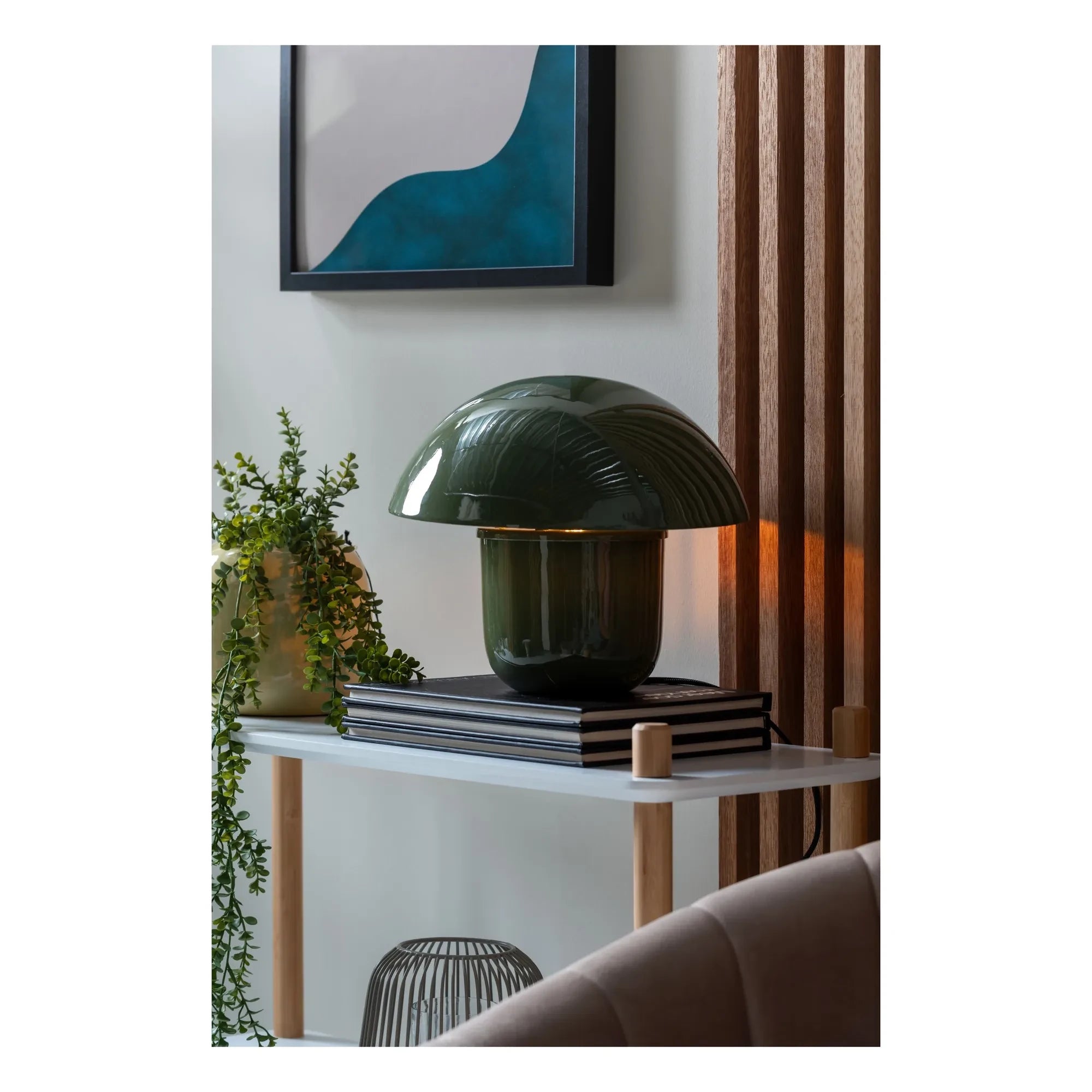 Present Time - Fat Mushroom Table Lamp | Khaki