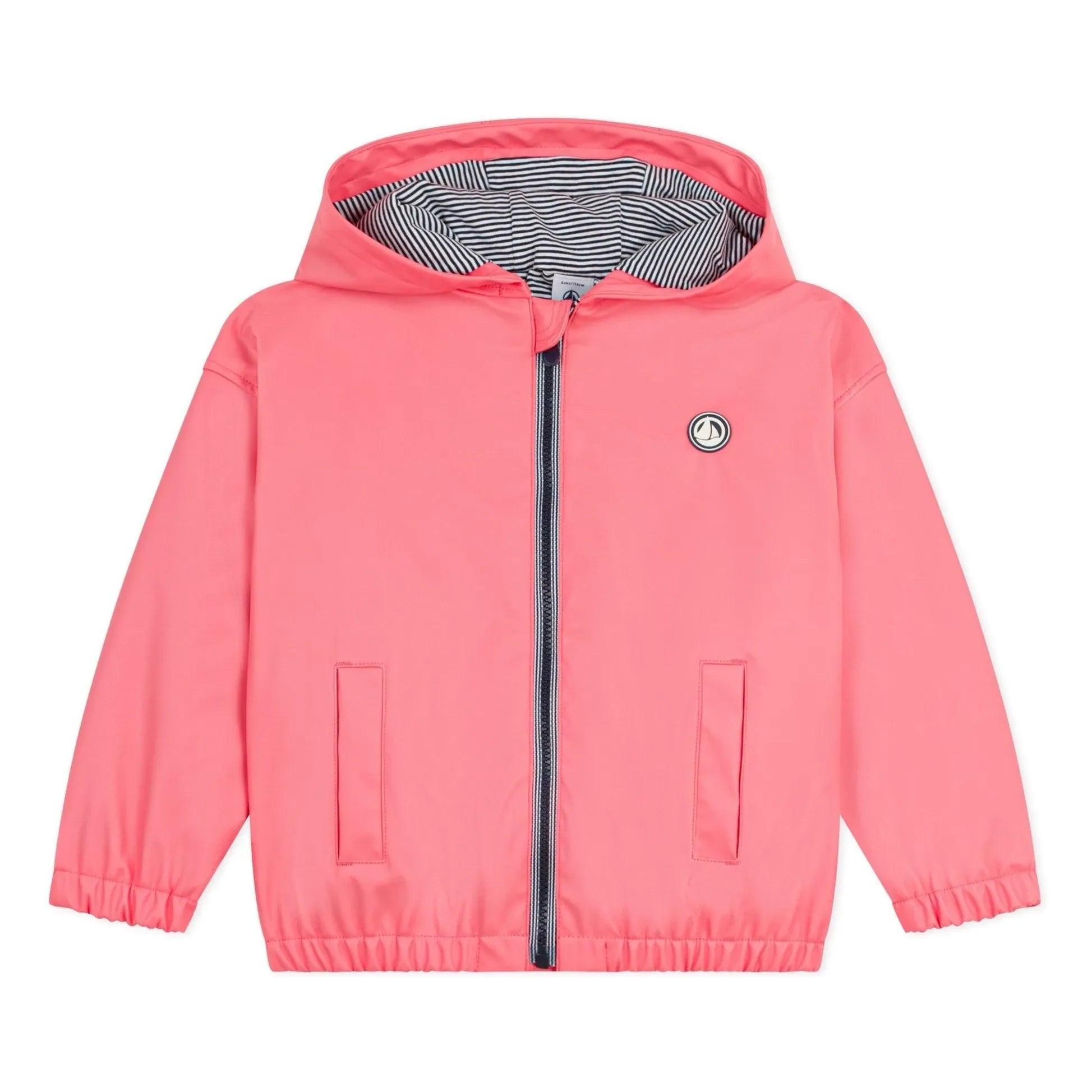 Petit Bateau - Recycled Fiber Lined Windbreaker Wrap | Coral
