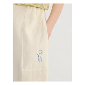 Bobo Choses - Cocoon Organik Pamuk Pantolon | Krem