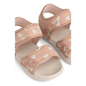 Liewood - Blumer Cœurs Sandals | Pink