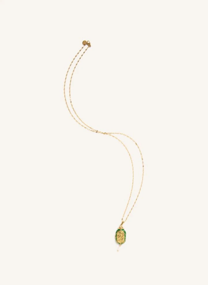Palas - "Le Secret" Long Necklace | Emerald