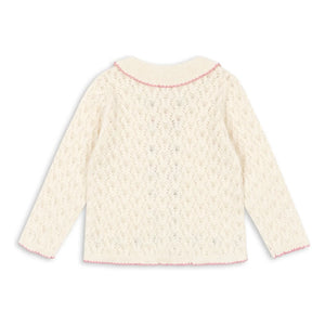 Konges Sløjd - Ajouré Rosier Cardigan | Ecru