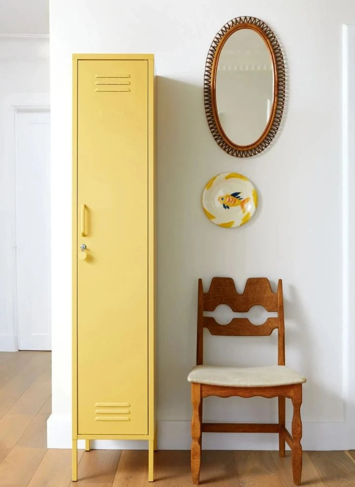 Mustard Made - Slim Metal Cabinet | Faded Yellow