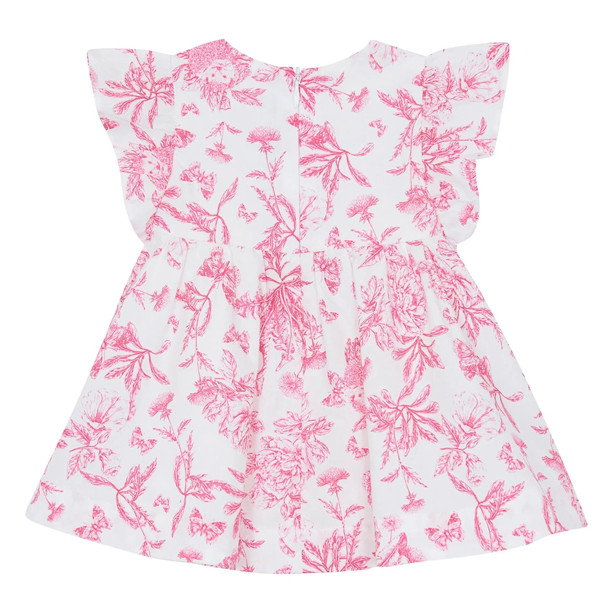 Tartine et Chocolat - Çiçek Desenli Elbise - Toile de Jouy İlhamlı | Pembe