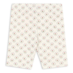 Konges Sløjd - Organic Cotton Geometric Bicycle Shorts | Ecru