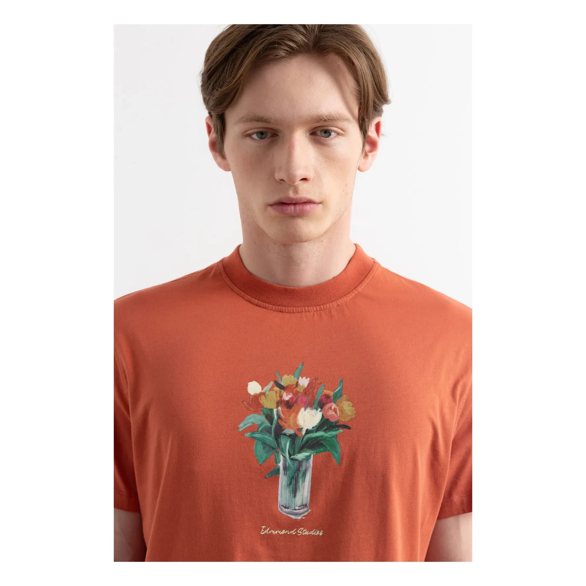 Edmmond Studios - Lush Cotton T-Shirt | Red Ochre