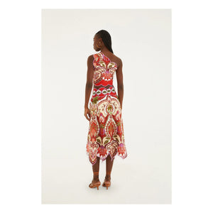 Farm Rio - Odara Linen Skirt | Red