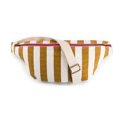 Rose in April - Striped Waist Bag | Caramel