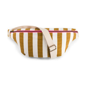 Rose in April - Striped Waist Bag | Caramel