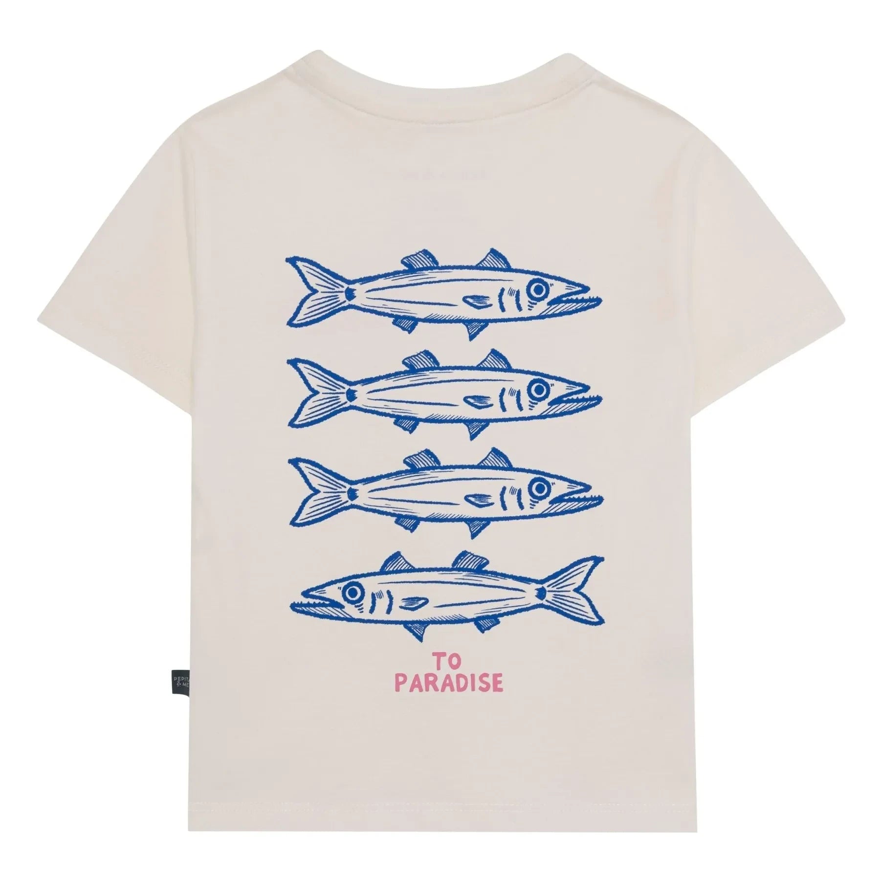 Pepita & Me - Barracuda printed T-shirt | White