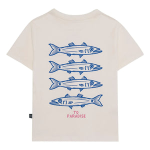 Pepita & Me - Barracuda printed T-shirt | White