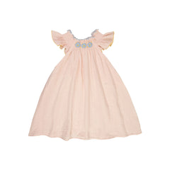 Lilinoa - Louisa Cotton Puffed Dress | Powder Pink