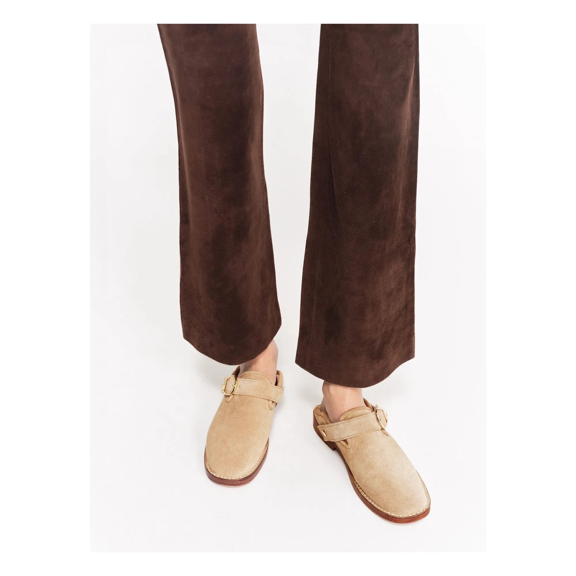 Socque Paris - Lucca Sweden Slippers | Taupe Brown