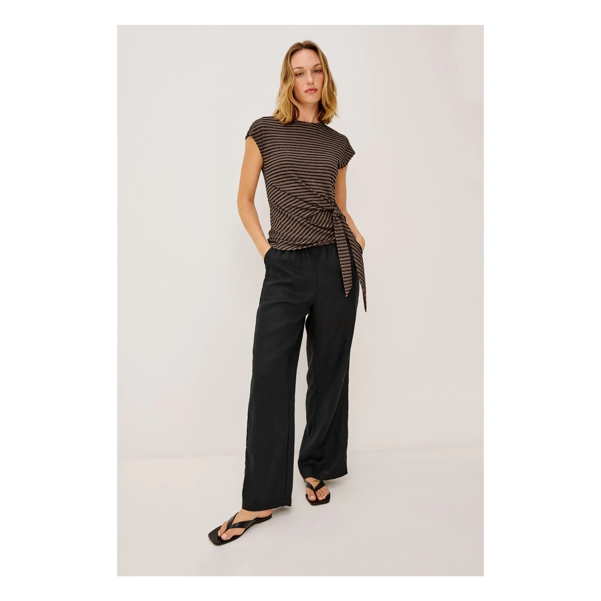 Rails - Gabbie Striped Top | Chocolate