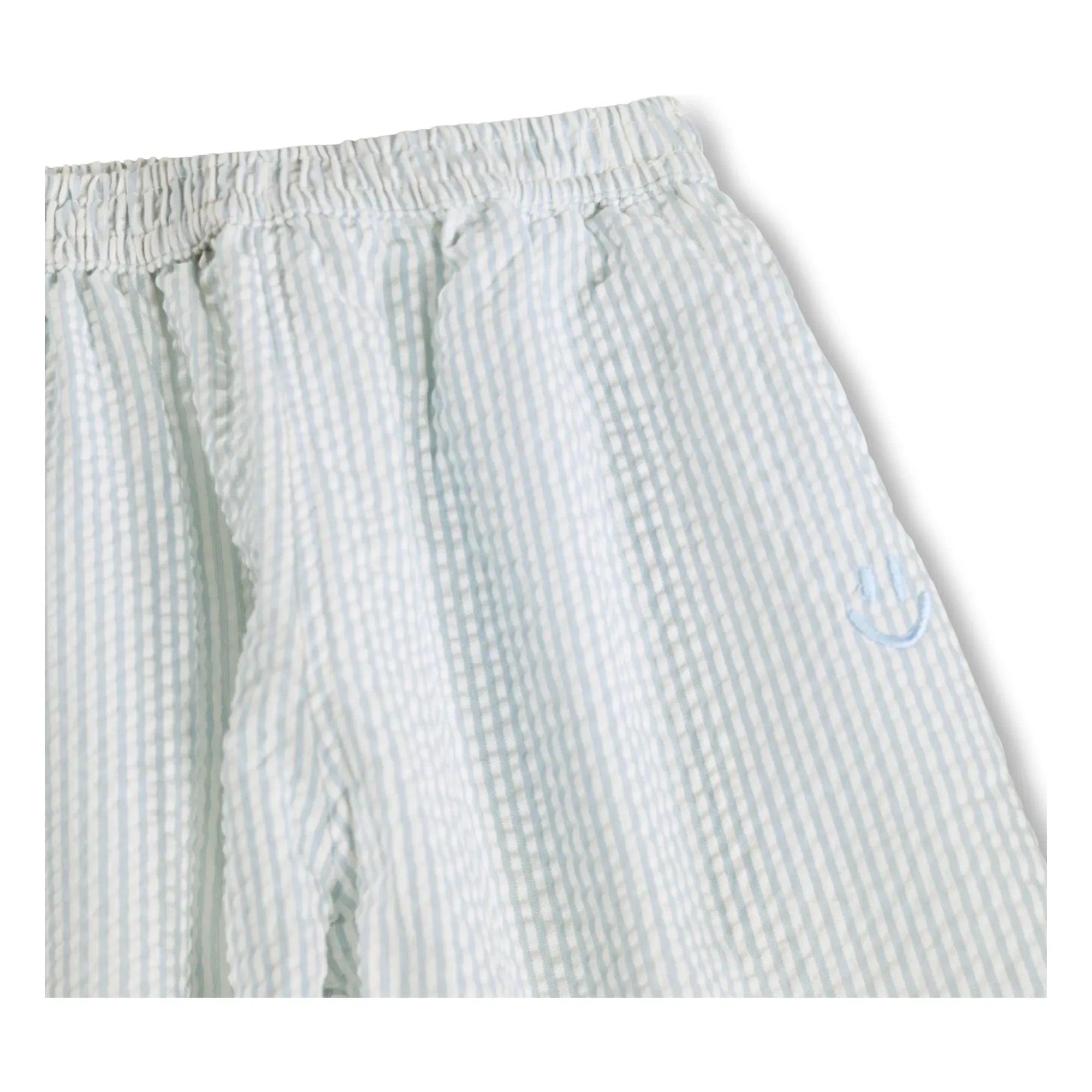 Molo - Sois Striped Organic Cotton Trousers | Light blue