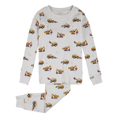 Petit Lem - Pile Up Pajamas Made of Organic Cotton | Gray