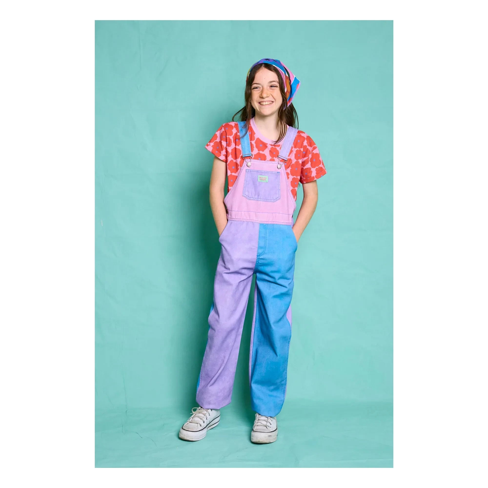 Favorite People - Margherita Colorblock Romper | Purple
