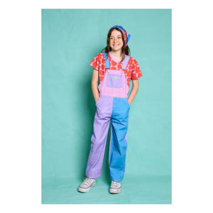 Favorite People - Margherita Colorblock Romper | Purple