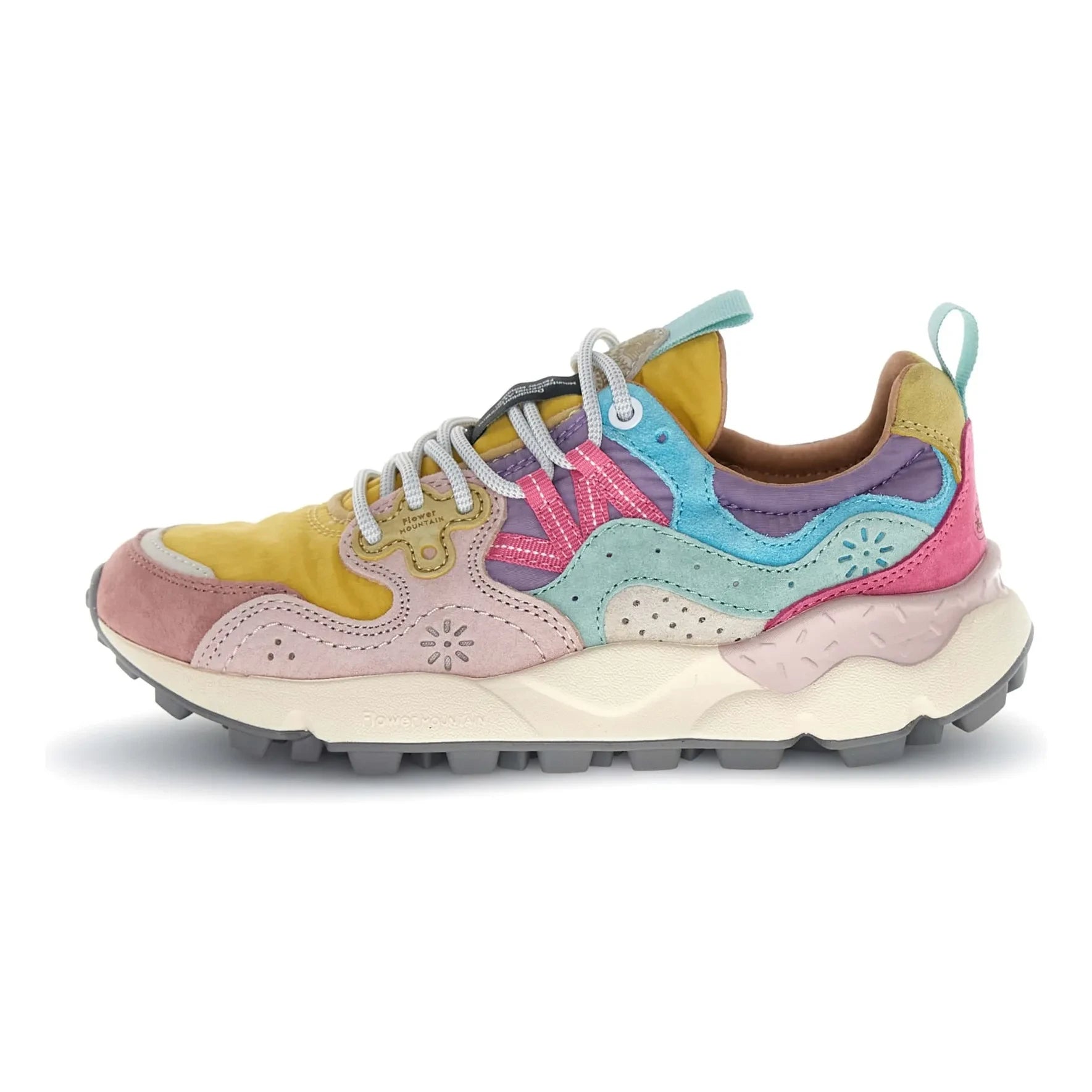 Flower Mountain - Yamano 3 Suede and Nylon Sneakers | Mustard
