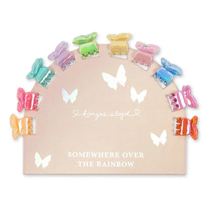 Konges Sløjd - Set of 10 Mini Butterfly Hair Clips | Pink