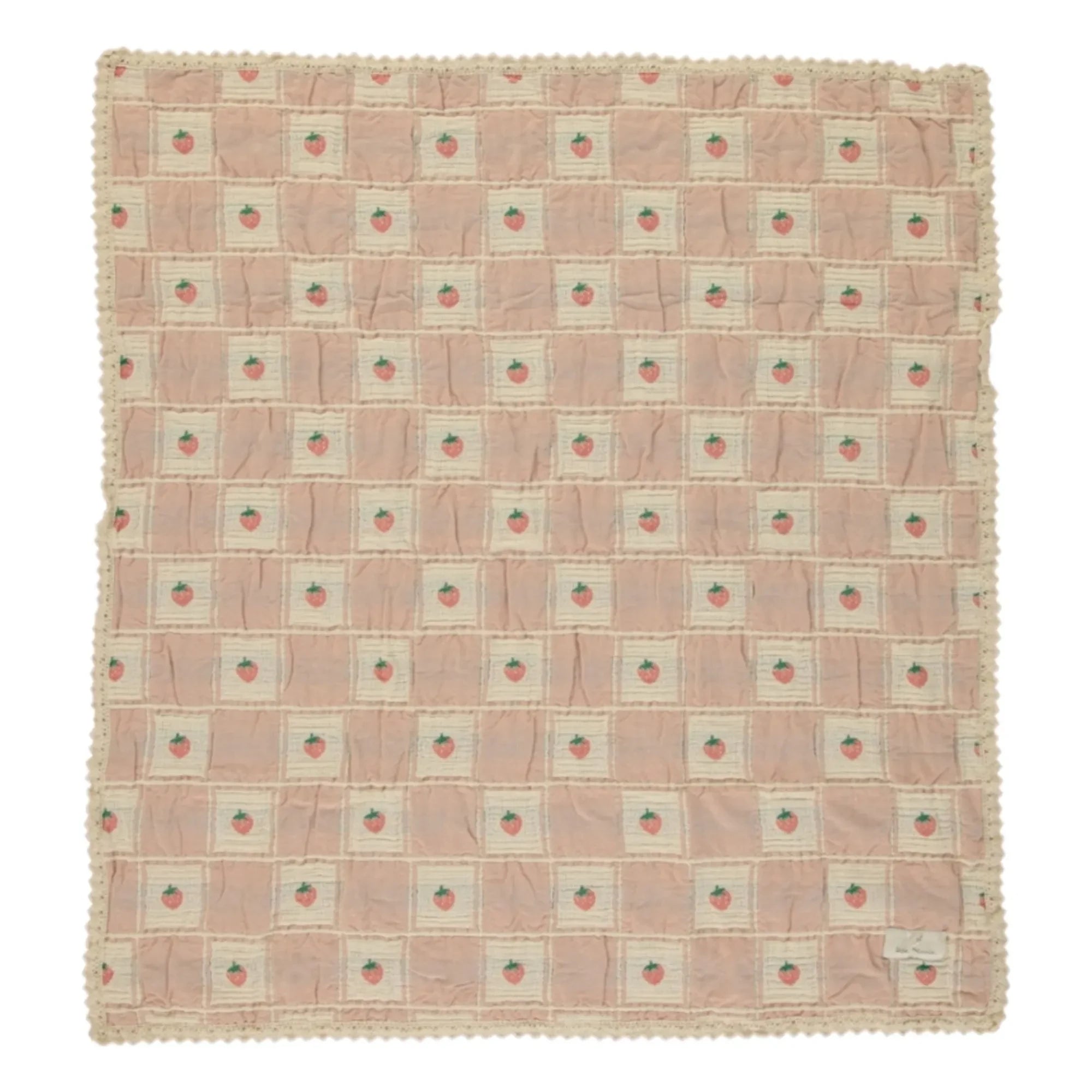 Bebe Organic - Strawberry Organic Cotton Blanket | Peach