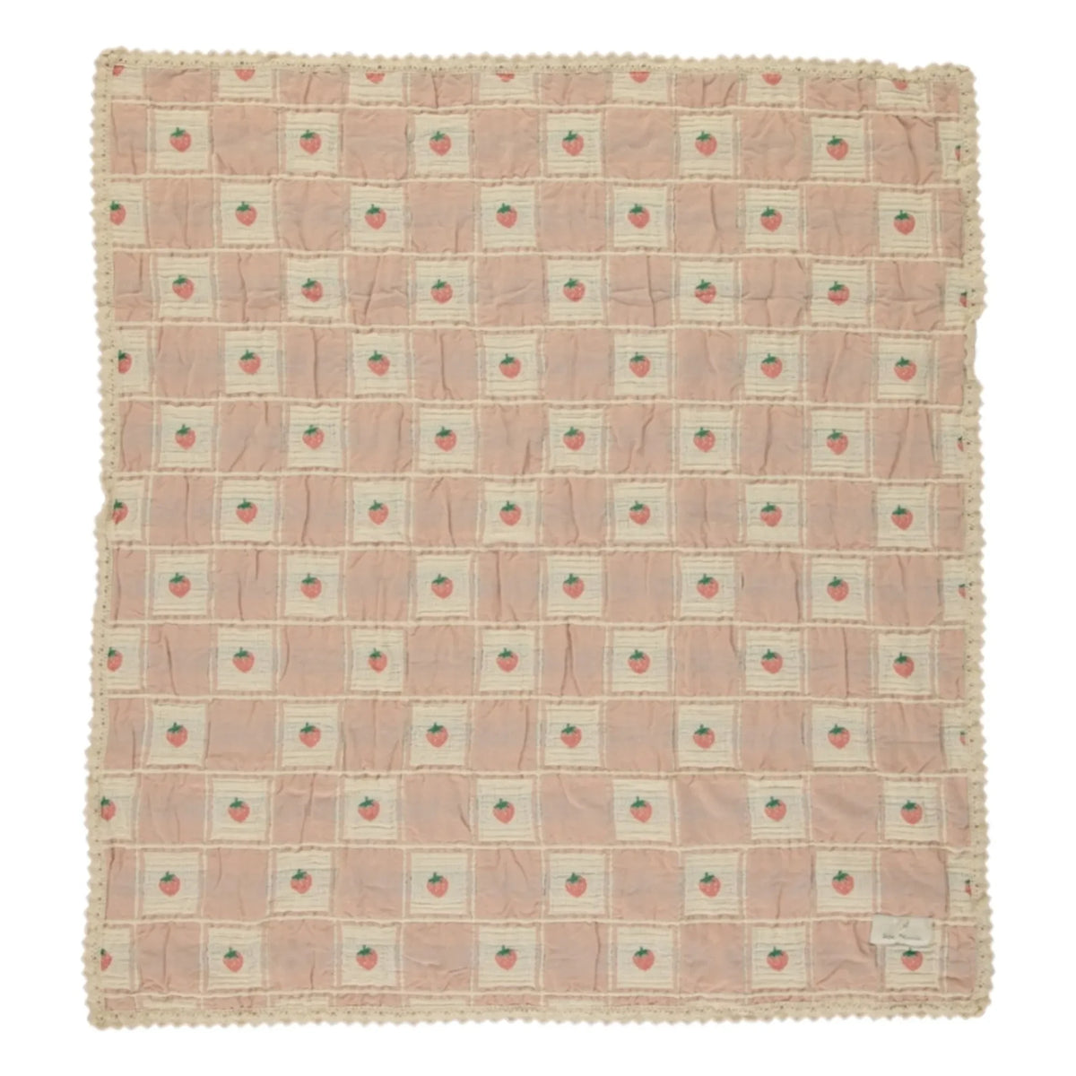 Bebe Organic - Strawberry Organic Cotton Blanket | Peach