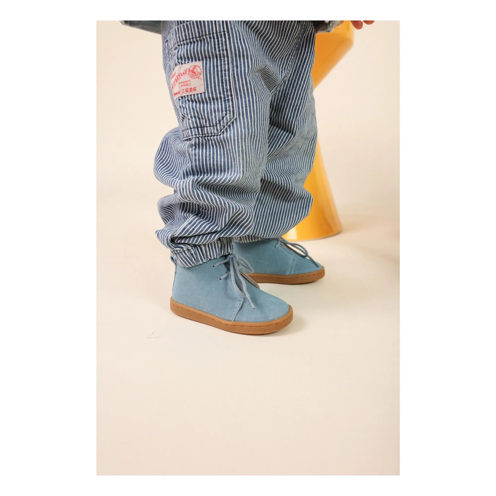 Lazare - Raoul Suede Lace Sneakers | Denim Blue