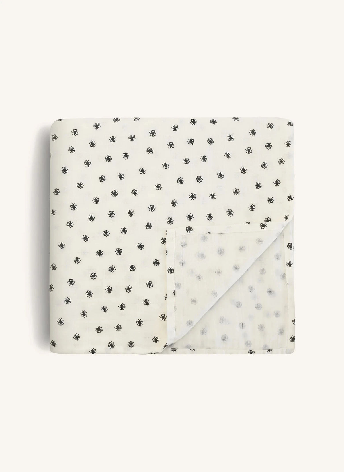Mushie - Daisy swaddle blanket | Beige