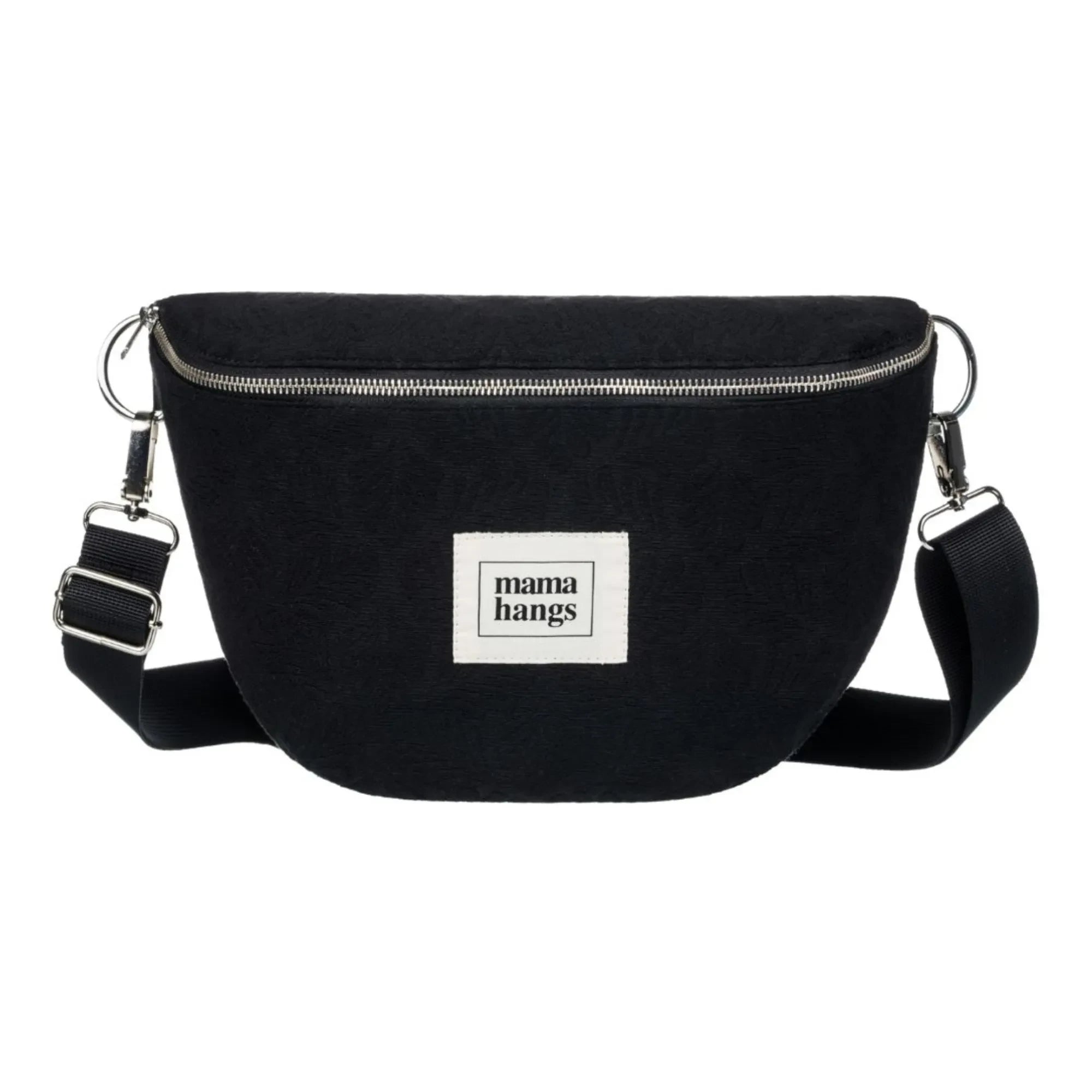 Mama Hangs - Bloom Bag çok amaçlı banana çanta | Siyah