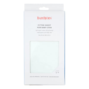 BabyBjörn - Adjustable Crib Fitted Sheet | White