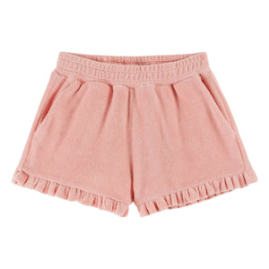 Emile et Ida - Terry Ruffle Shorts | Pale Pink