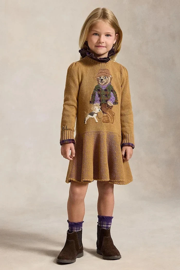 Polo Ralph Lauren pamuklu kloş elbise