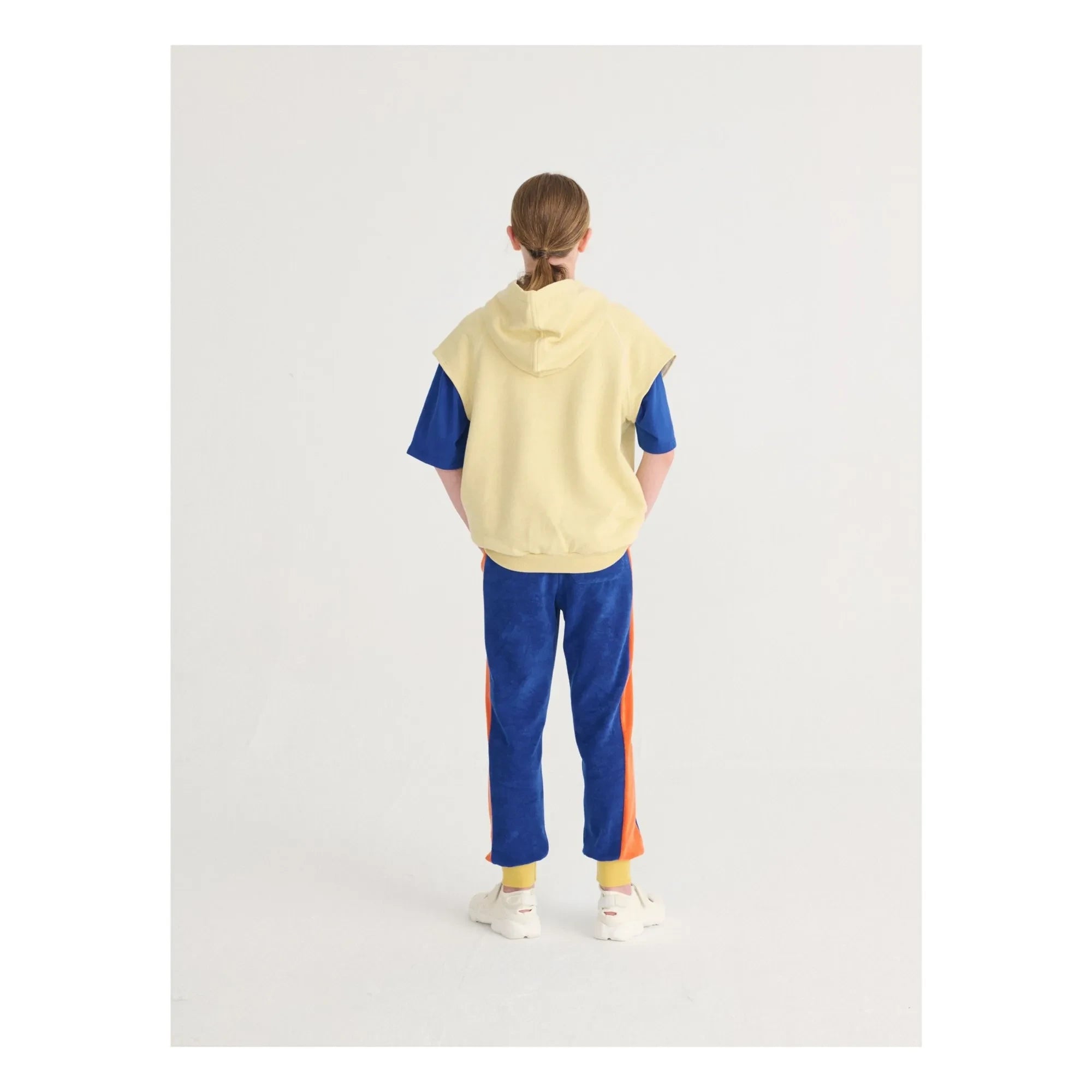 Bobo Choses - Color Block Organic Cotton Sweatpants | Royal Blue