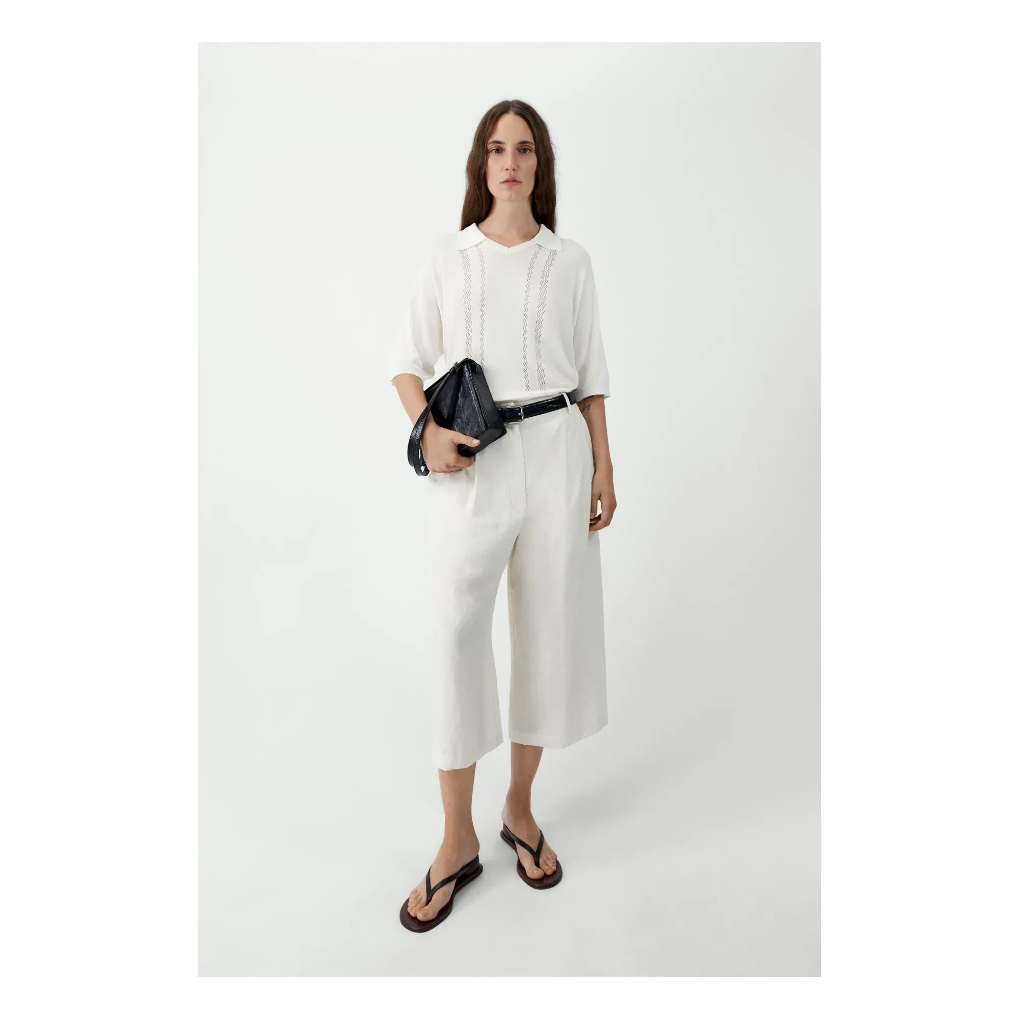 Cordera - Knit Polo | White