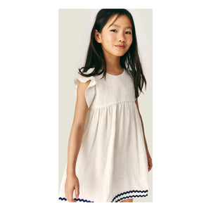 Mipounet - Isaline Linen Dress | Ecru