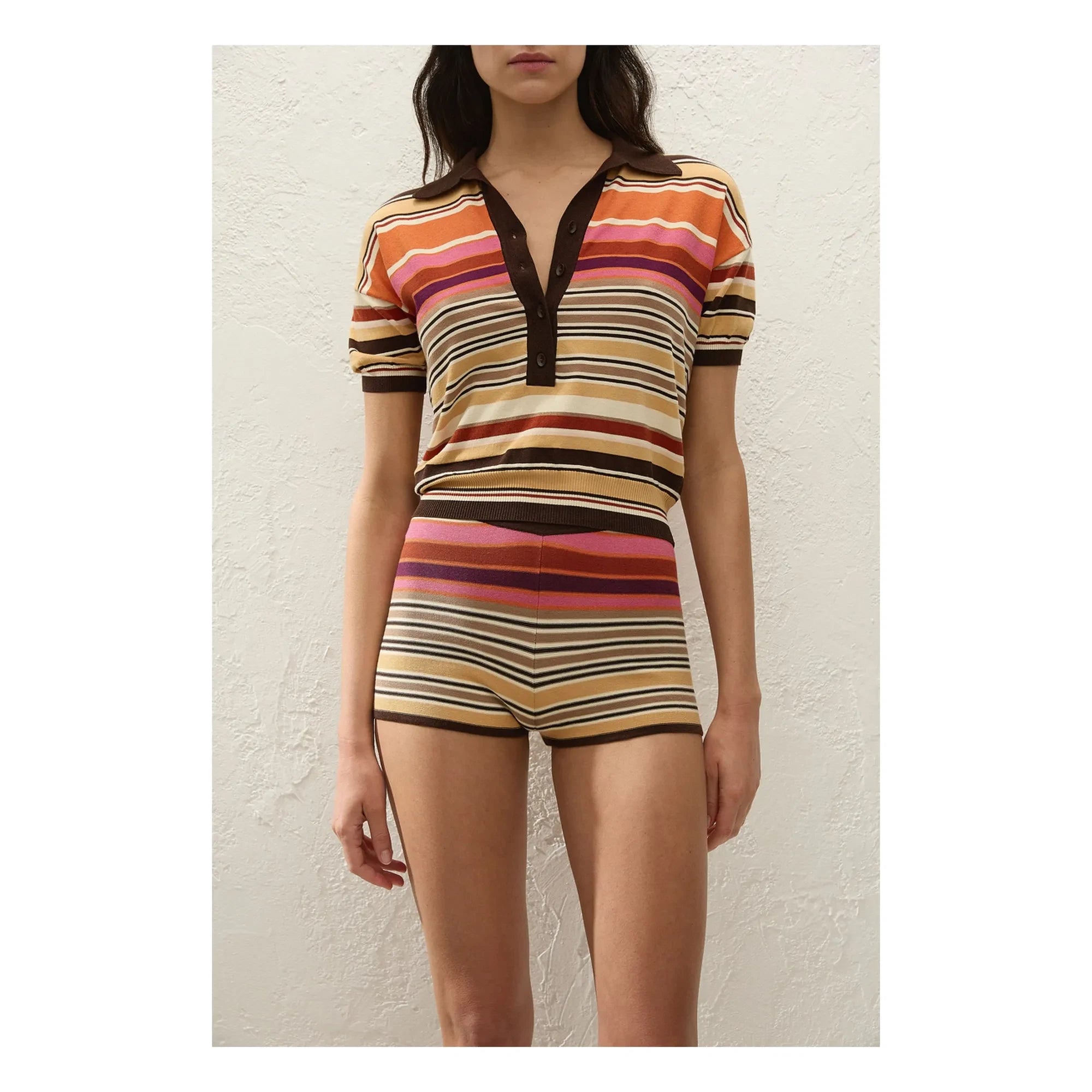 Faithfull the Brand - Polo Sand Stripes | Beige
