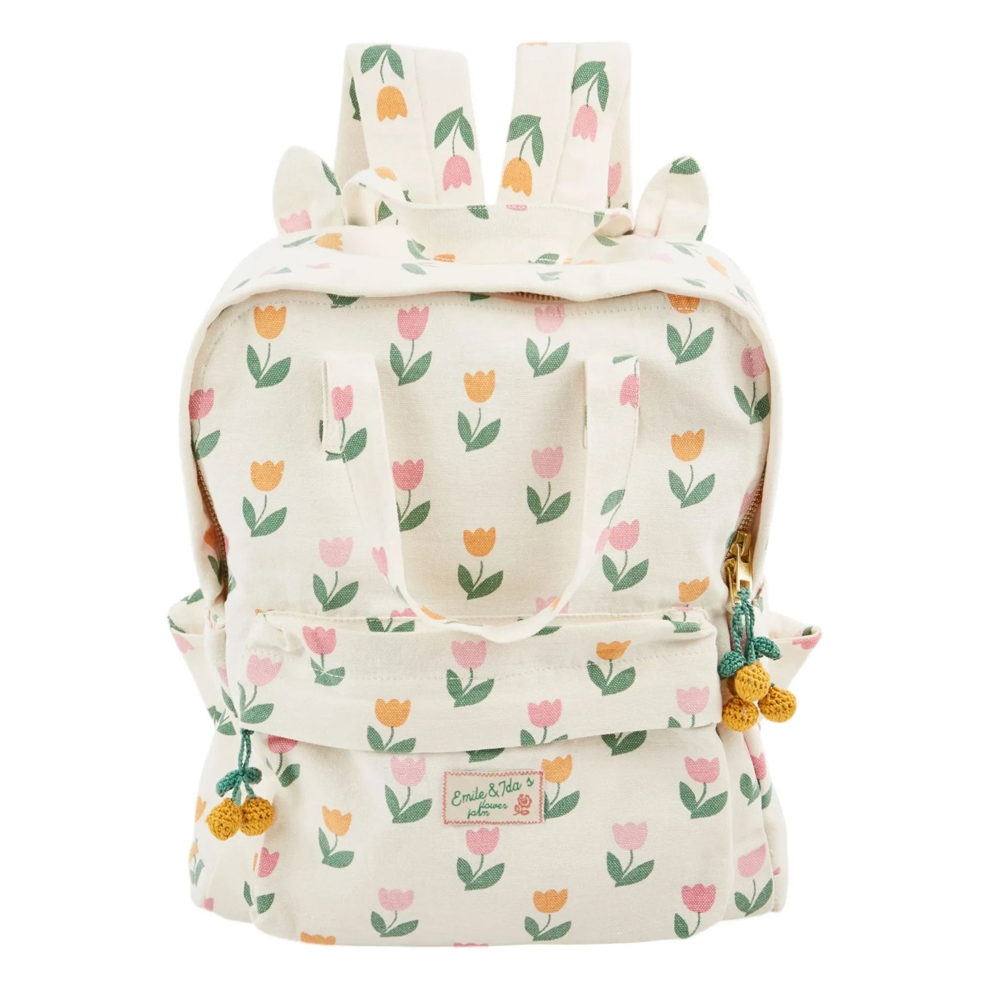Emile et Ida - Tulips Backpack | Cream