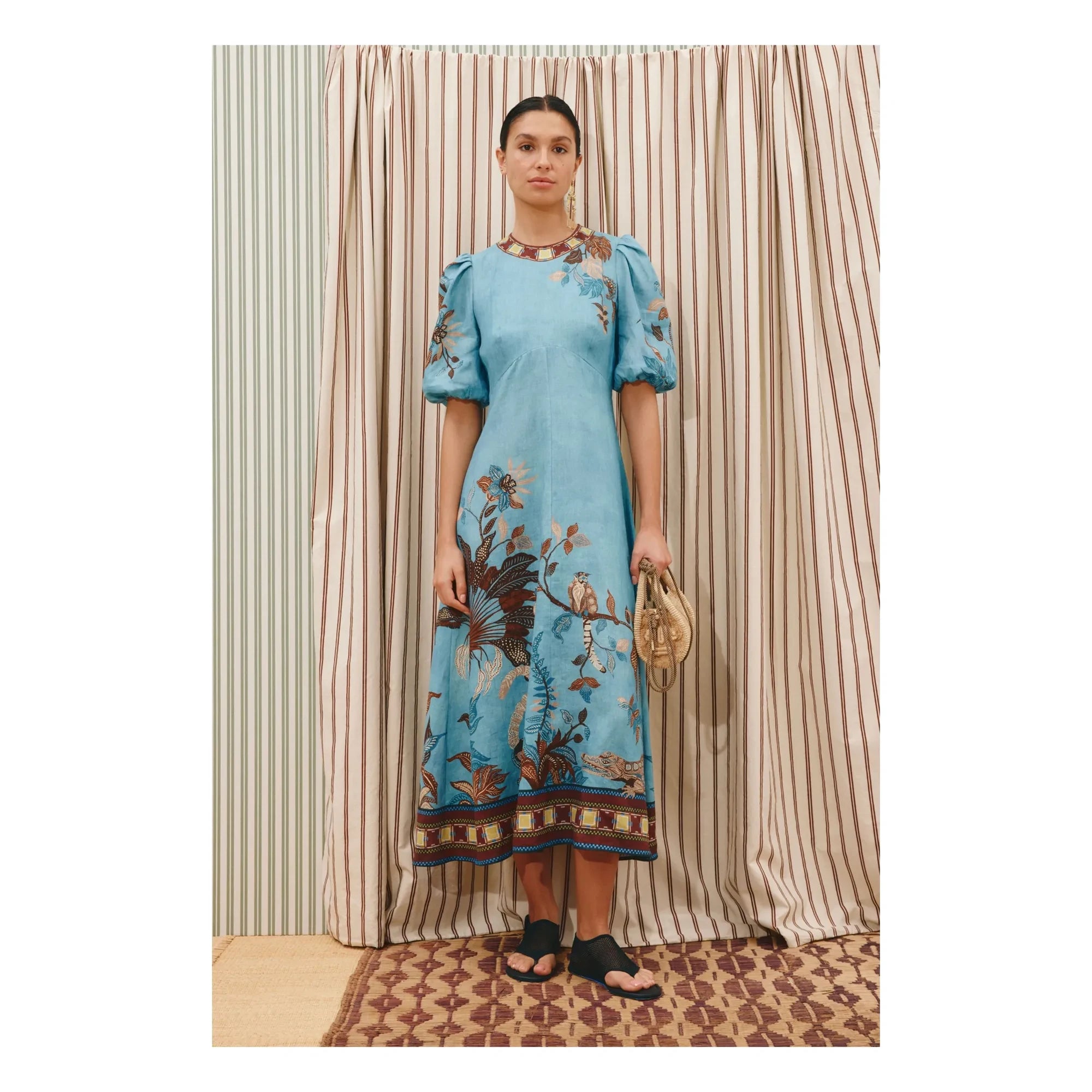 Alémais - Georgie Linen Dress | Blue