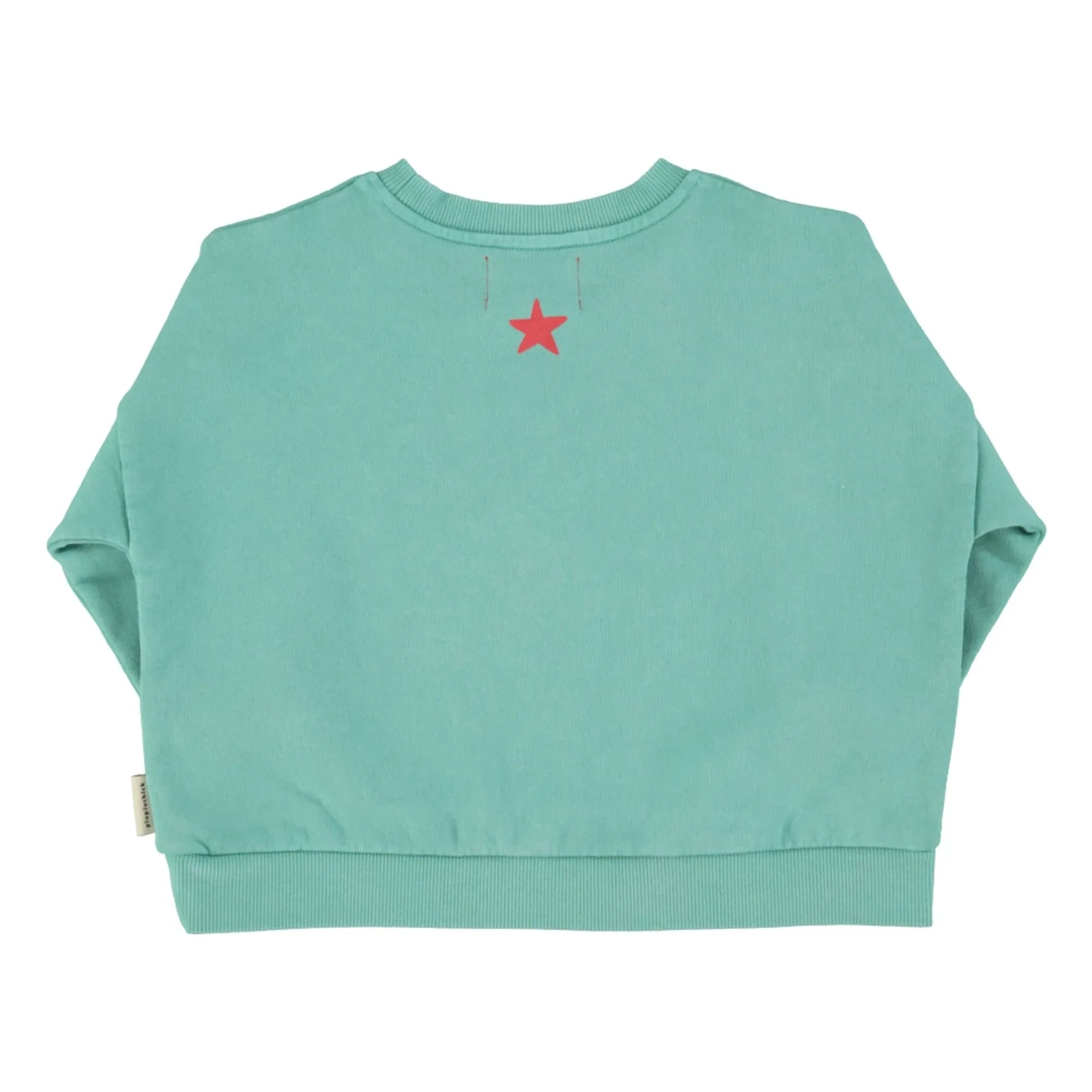 Piupiuchick - Peace organik pamuk sweatshirt | Turkuaz
