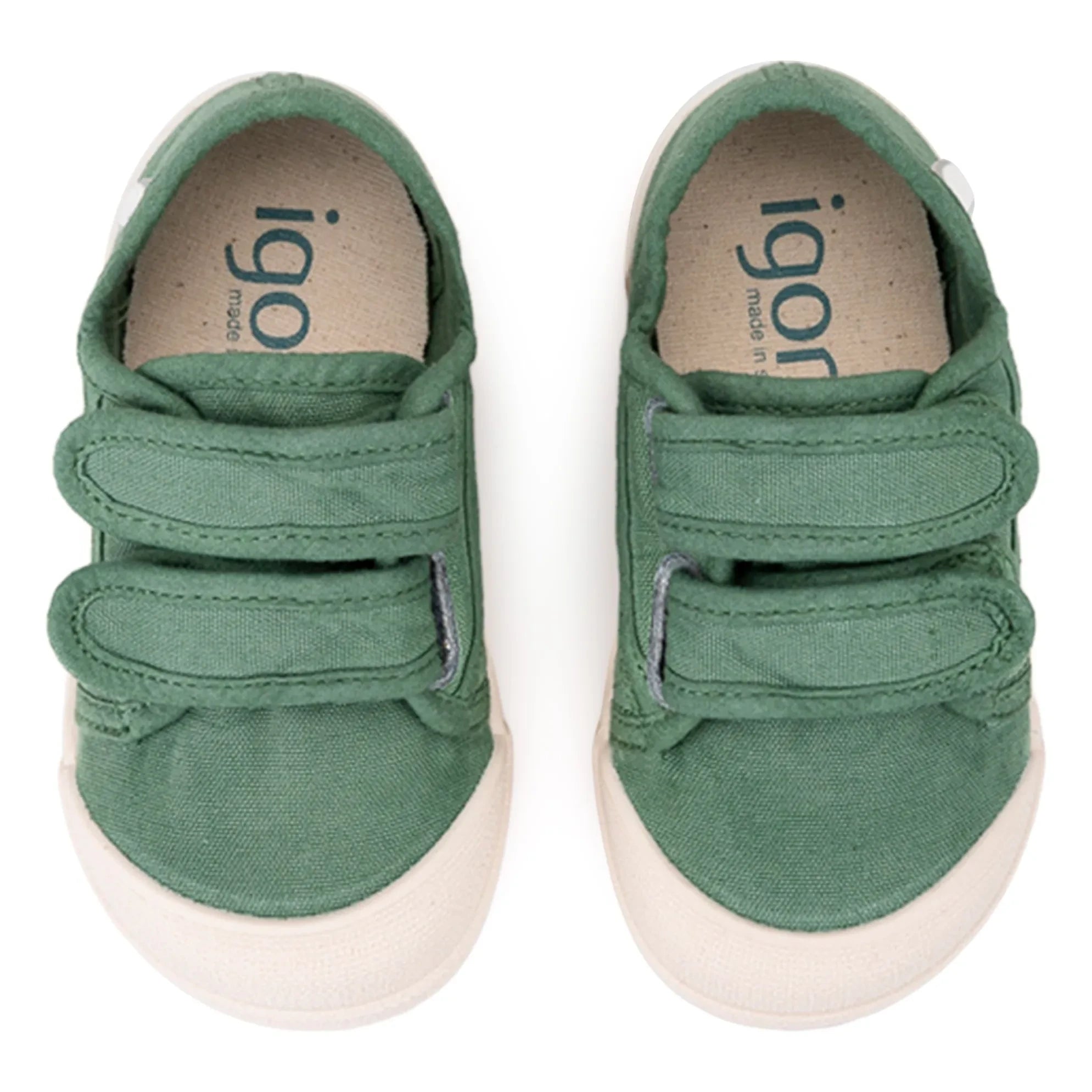 Igor - Canvas Double Scratch Sneakers | Green