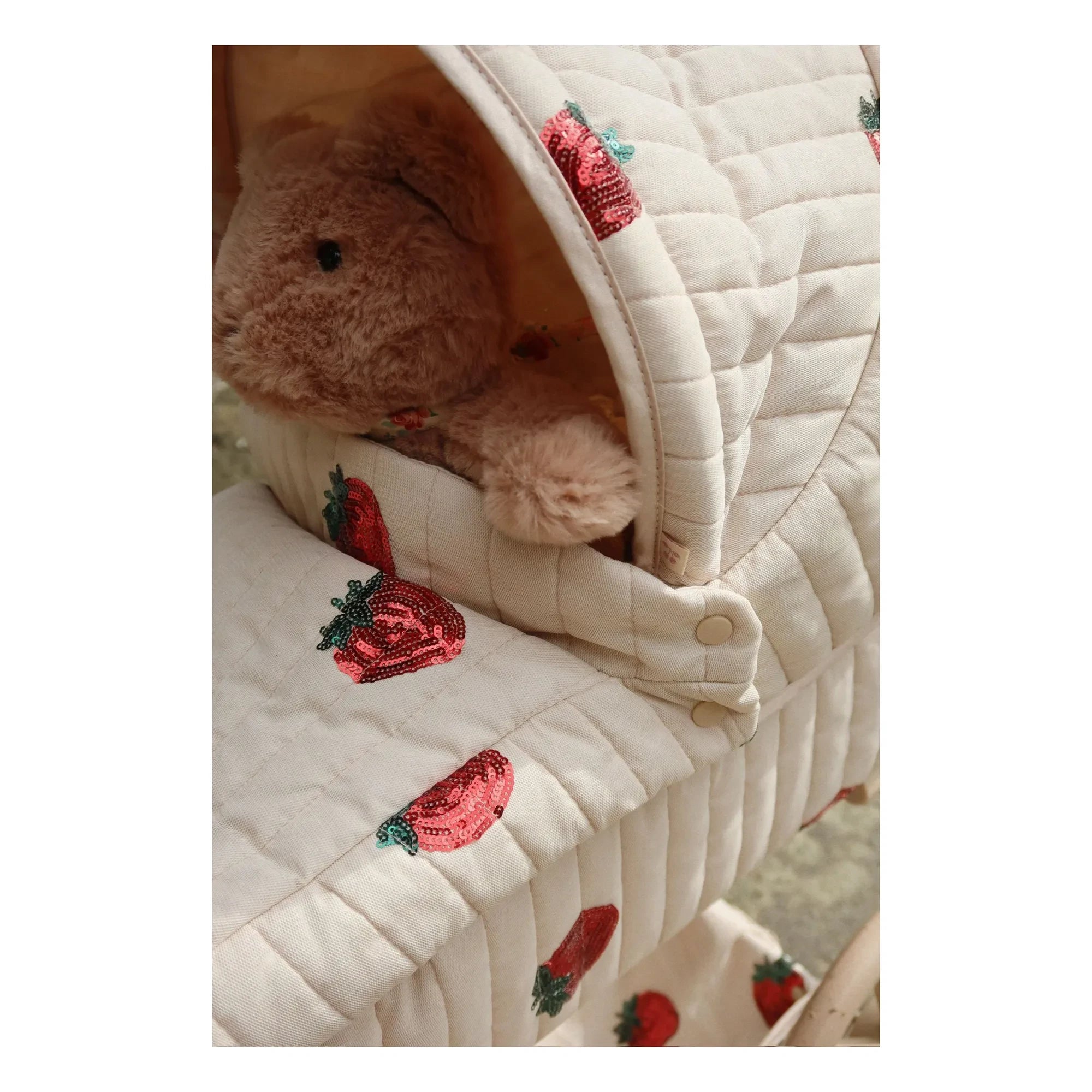 Konges Sløjd - Minnie Strawberry Baby Stroller | Beige