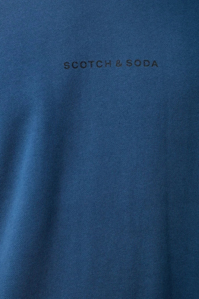 Scotch & Soda erkek kapüşonlu pamuklu sweatshirt