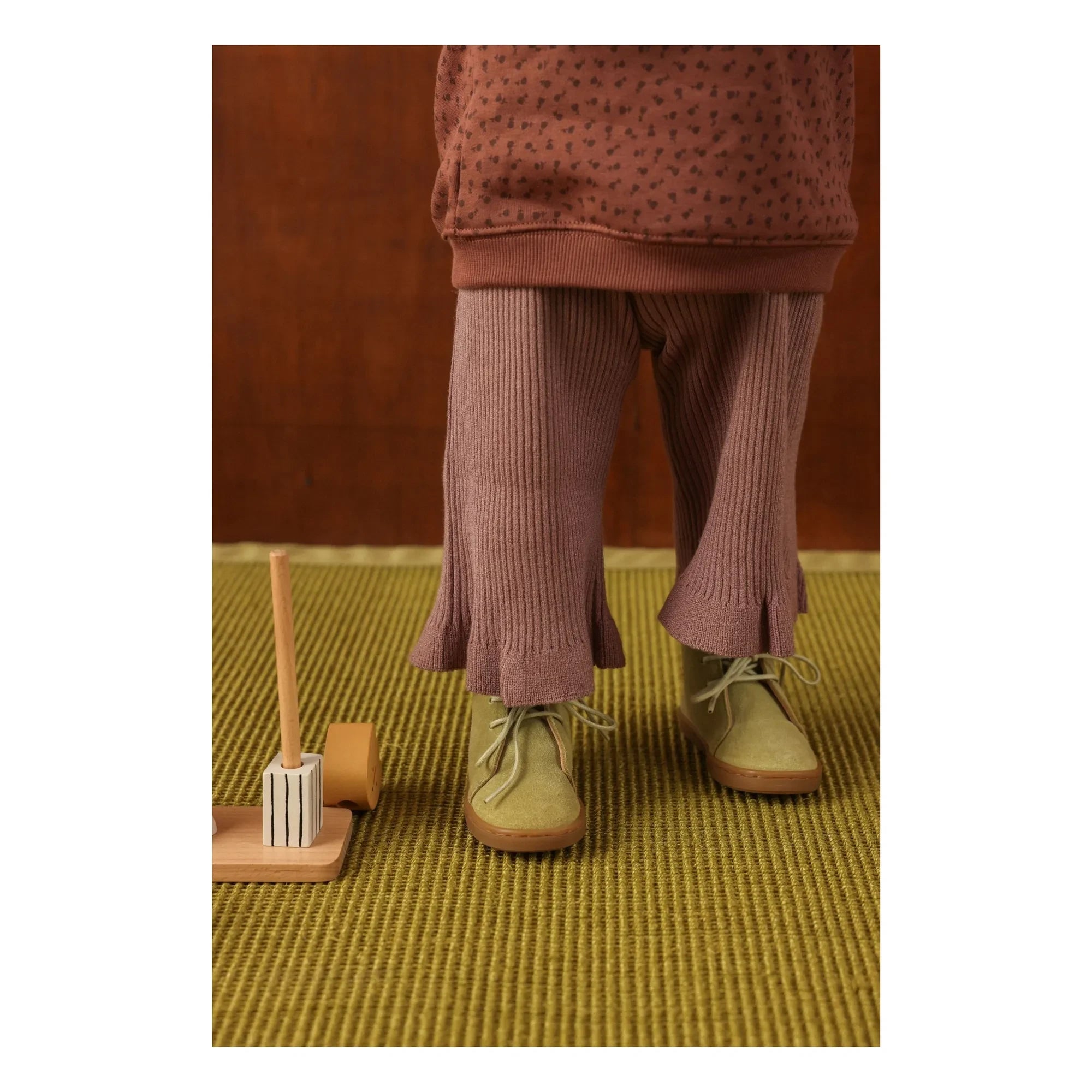 Lazare - Raoul Suede Lace Sneakers | Almond Green
