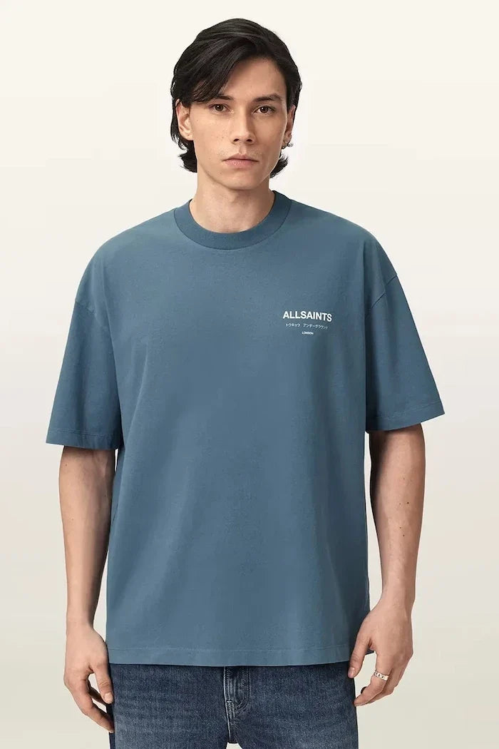 AllSaints Erkek Pamuklu Oversize Tişört