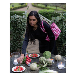 Kabas - Insulated Lined Lunch Bag | Fuchsia