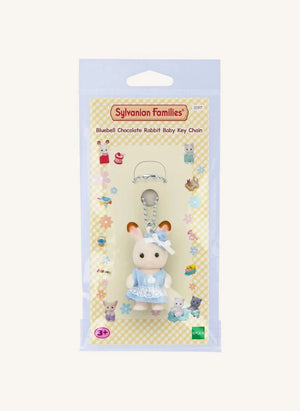 Sylvanian Families - Chocolate Baby Rabbit Keychain - Blue