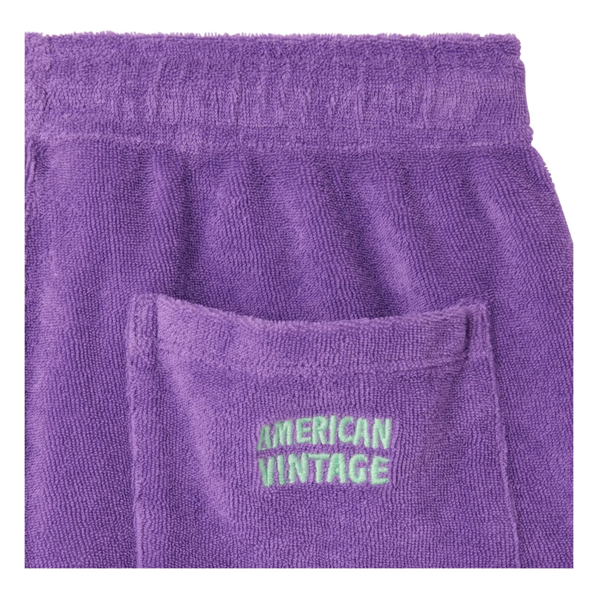 American Vintage - Fuxow Organic Cotton Jogger Shorts | Purple